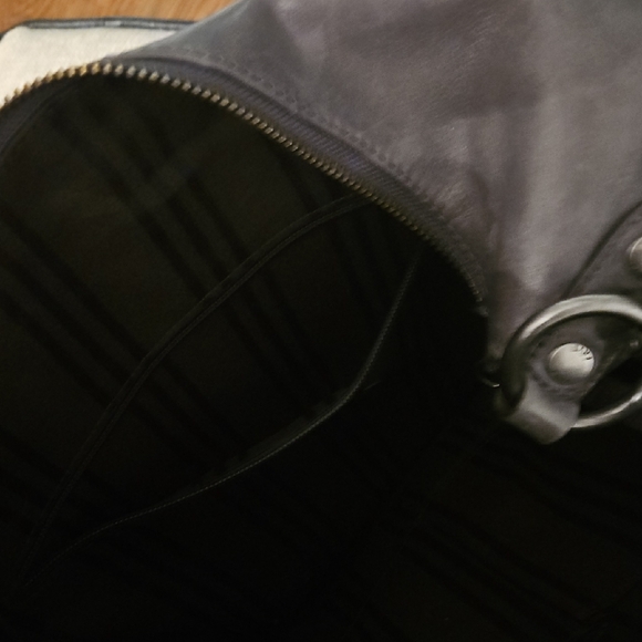 Frye Women's Gray Leather Hobo Bag - Picture 4 of 4